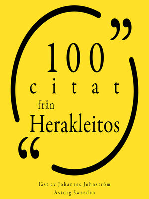cover image of 100 citat från Herakleitos